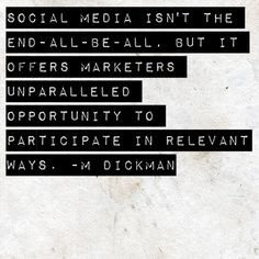 Social Media Quote - Unparalleled Opportunity #quote #SocialMedia # ...