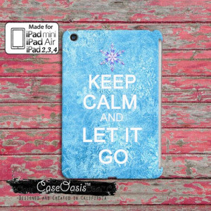 Keep Calm And Let It Go Frozen Inspired Quote Elsa Cute Cool Custom ...