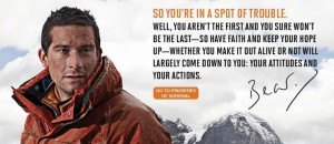 Never Give UP Bear Grylls 
