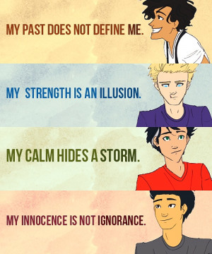 Love these quotes :D Leo(my past does not define me), Jason(my ...