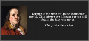Leisure is the time for doing something useful. This leisure the ...