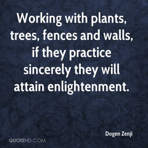Working with plants, trees, fences and walls, if they practice ...