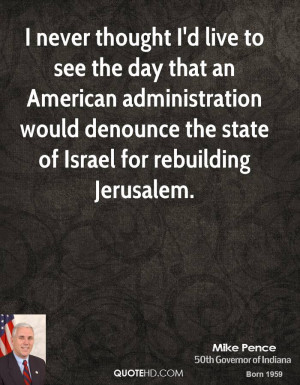 ... would denounce the state of Israel for rebuilding Jerusalem