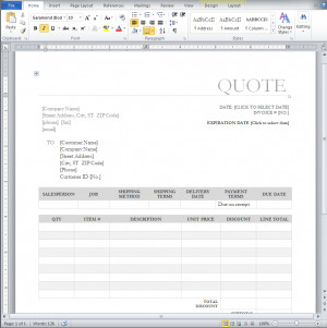 Go ahead and create your own template using Word and save the file to ...