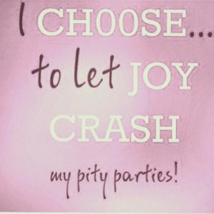 Tired Of Pity Party
