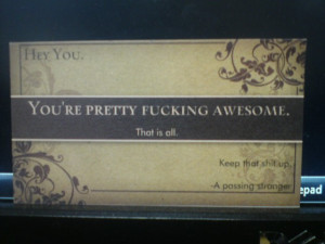 Business card random stranger handed me…