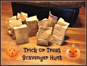 ... TrickorTreat Scavenger Hunt. .Motivational Candy Treats With Sayings