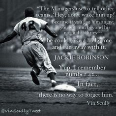 Vin Scully on Jackie Robinson via @VinScullyTweet