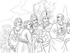 Elijah And Elisha Coloring Pages Elisha refusing gifts from