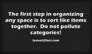Organizing Quote