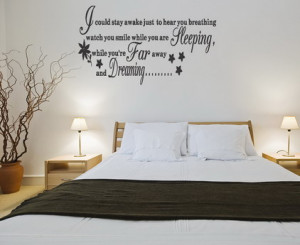 Quotes and Sayings Removable Wall Stickers Decals for Bedroom Wall ...