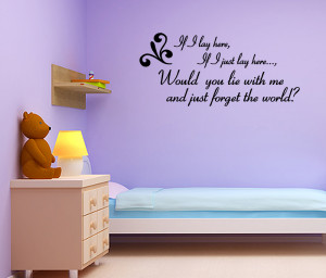 ... SNOW PATROL~ Wall Quote Wall Decal Vinyl Art Sticker Wall Quotes