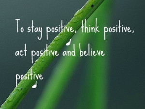 The power of positive thinking
