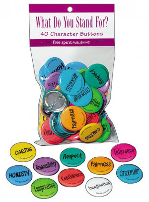 What Do You Stand For? Character Buttons