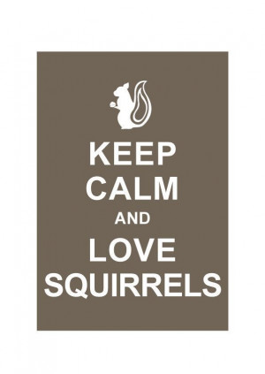 Keep Calm and Love Squirrels : Cappuccino - Wedding Birthday ...