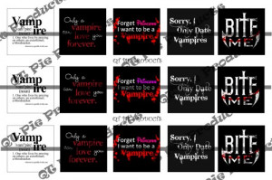 Vampire Sayings 1 inch square