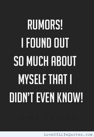 Funny Quotes And Sayings About Rumors