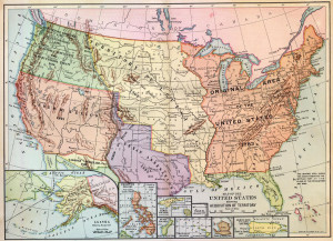 Map Showing the Territory of the Louisiana Purchase