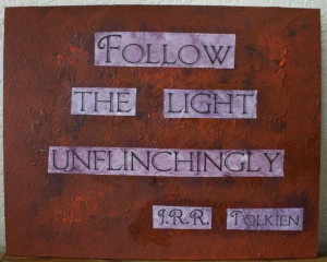 Tolkien quote painting - 9.5