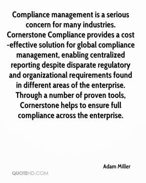 Compliance management is a serious concern for many industries ...