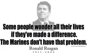 Reagan on the Marines