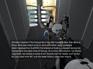 Does GLaDOS hate Atlas, the blue robot?