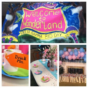 Bid Day theme: Alice and Wonderland