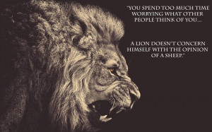 Monday Motivation: Opinions and Lions