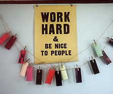 It's hard to beat a person who never gives up.”