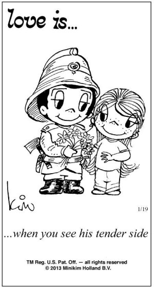 Love Is ... Comic Strip by Kim Casali (January 19, 2013)