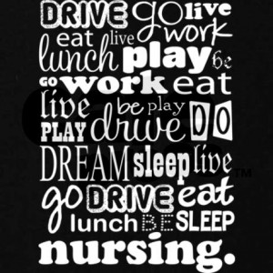 nursing_life_quote_funny_maternity_dark_tshirt.jpg?color=Black&height ...