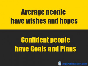 Goals and plans make a difference!