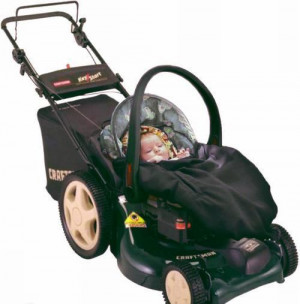 ... of a man s baby stroller and lawnmower combo a funny men s joke pic