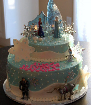 disney frozen cakes | Disney’s Frozen Themed Happy Birthday Cake ...