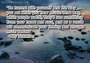 Be Honest With Yourself And The Way You Act When You Hear Music