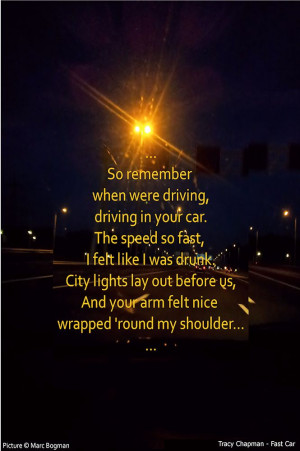 Bogman's Lyrics Quotes - #19: Tracy Chapman - Fast Car