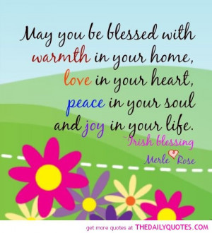 new home quotes blessings