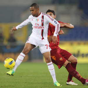 Robinho Robinho of AC Milan in action during the Serie A match between
