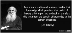 Real science studies and makes accessible that knowledge which people ...