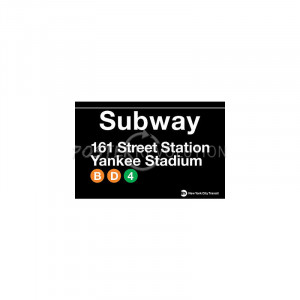 New York City Subway Sign Poster