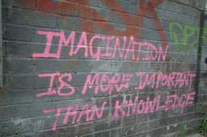 is more important than knowledge graffiti quotes spray paint art ...