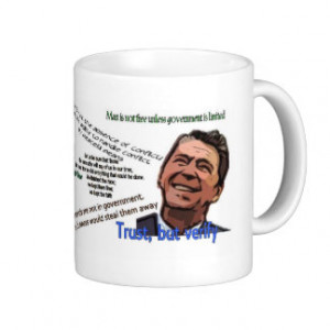 Ronald Reagan Quotes Classic White Coffee Mug