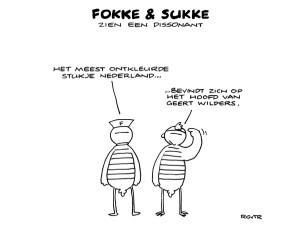 Fokke & Sukke zien een dissonant