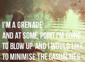 im a grenade - The Fault in Our StarsTfios Quotes
