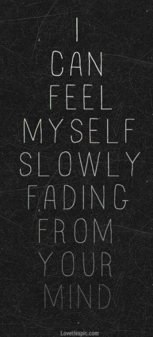It sucks when you know that you need to let go but you can't, because ...