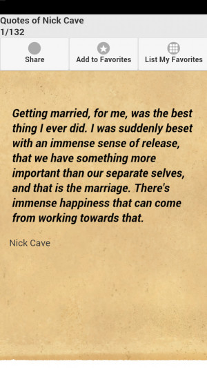 Quotes of Nick Cave - screenshot