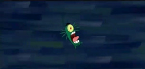 spongebob Nickelodeon plankton flying sponge screams bob SCREAMING ...