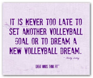 ... volleyballgoal or to dream a new volleyball dream.