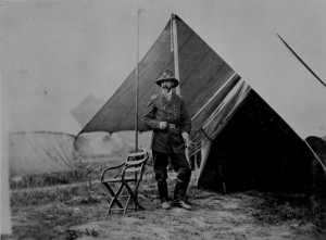 Maj. Gen. George G. Meade standing in front of his tent, June 1864 ...