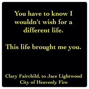 Jace Lightwood and Clary Fairchild (City of Heavenly Fire by Cassandra ...